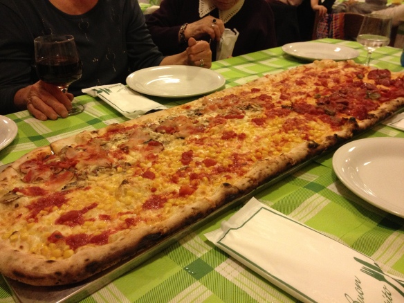 A metre of pizza