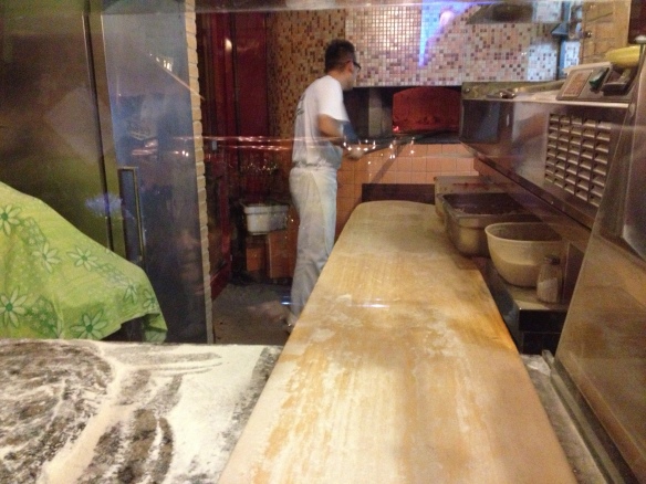 Wooden board for metre long pizza